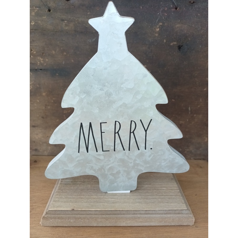 Rae Dunn MERRY Galvanized tree holiday Christmas